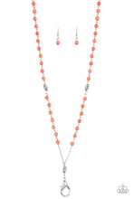 Load image into Gallery viewer, Tassel Takeover - Orange Lanyard Paparazzi Necklace
