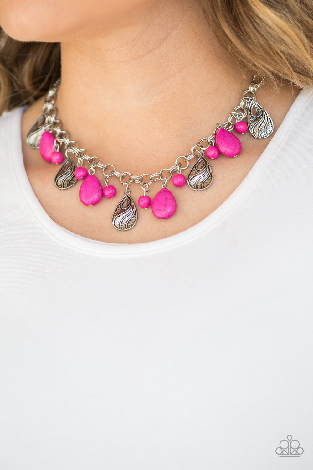 Paparazzi Necklace ~ Terra Tranquility - Pink