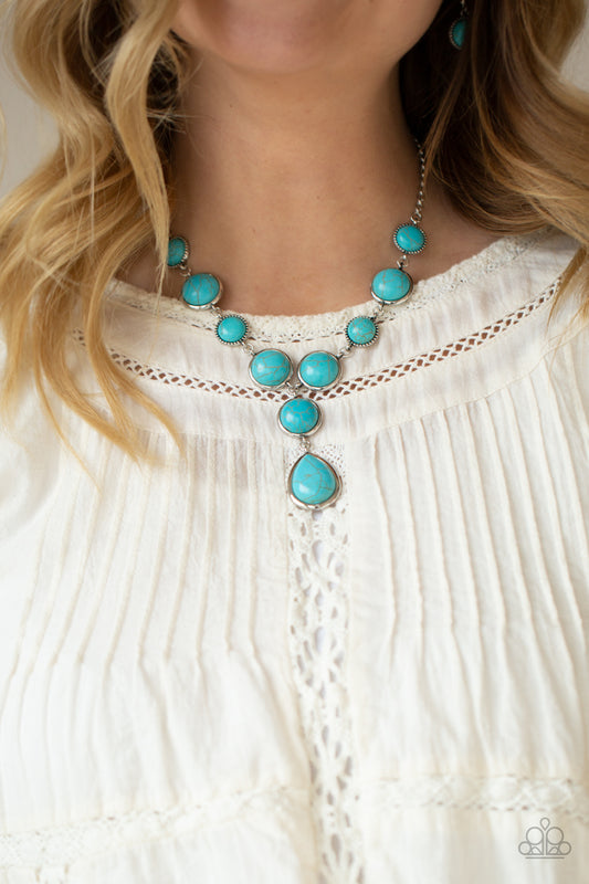 Paparazzi Necklace ~ Terrestrial Trailblazer - Blue