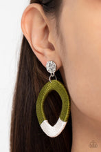 Load image into Gallery viewer, Paparazzi Thats a WRAPAROUND - Green Wooden Post Earrings. #P5PO-GRXX-047XX. Subscribe &amp; Save!
