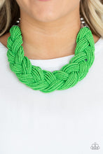 Load image into Gallery viewer, The Great Outback - Green Seed Beads Necklace Paparazzi
