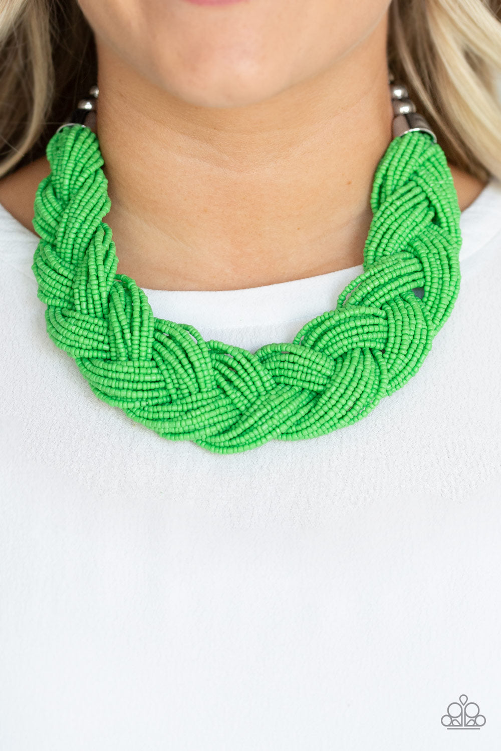 The Great Outback - Green Seed Beads Necklace Paparazzi