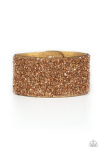 Load image into Gallery viewer, Paparazzi Bracelet ~ The Halftime Show - Gold Suede Urban Bracelet
