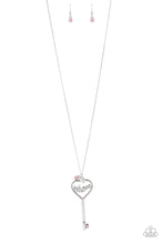 Load image into Gallery viewer, Paparazzi Necklace ~ The Key To Moms Heart - Pink
