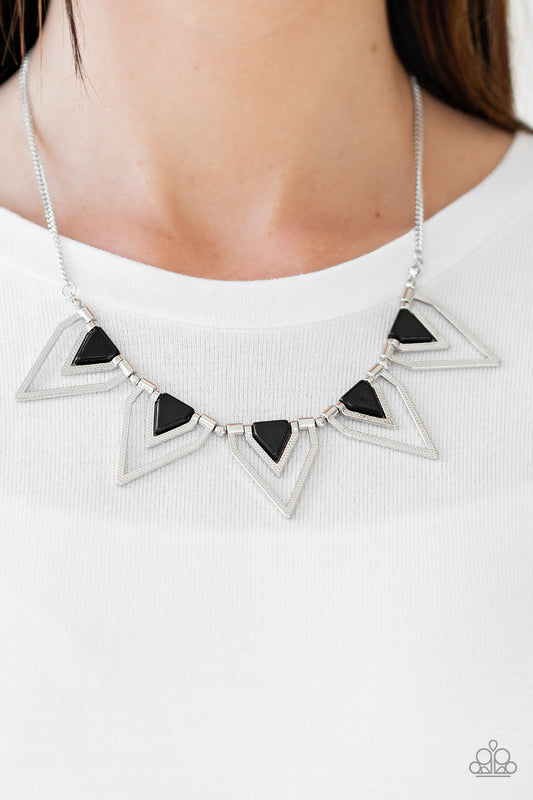 Paparazzi The Pack Leader - Black Necklace available at AainaasTreasureBox #P2ED-BKXX-127XX