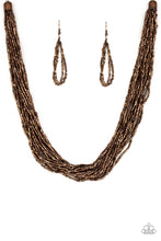 Load image into Gallery viewer, Paparazzi Necklace ~ The Speed of STARLIGHT - Copper Seed Beads Necklace
