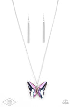 Load image into Gallery viewer, The Social Butterfly Effect Purple Butterfly Long Necklace Paparazzi Accessories. #P2SE-PRXX-205XX.
