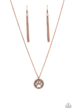 Load image into Gallery viewer, Paparazzi Necklace ~ Think PAW-sitive - Copper Necklace
