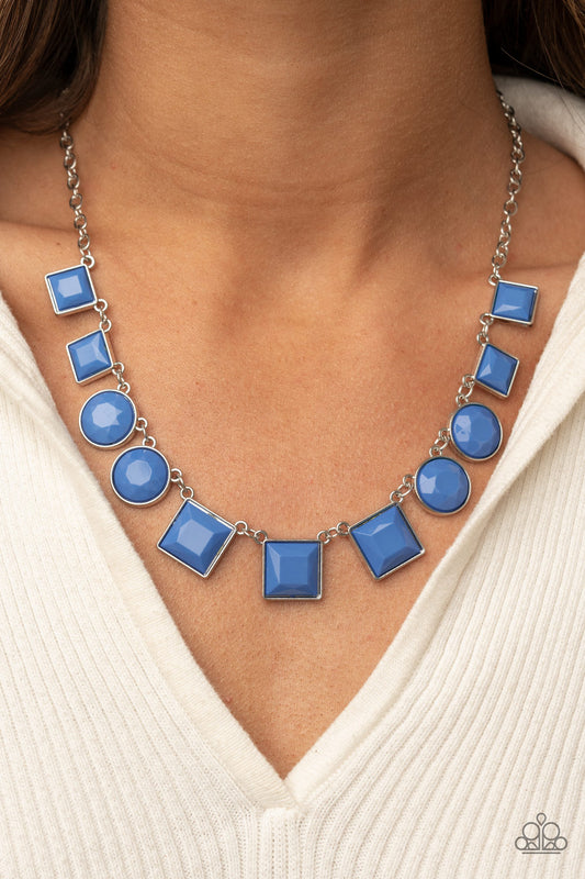 Paparazzi Necklace ~ Tic Tac TREND - Blue