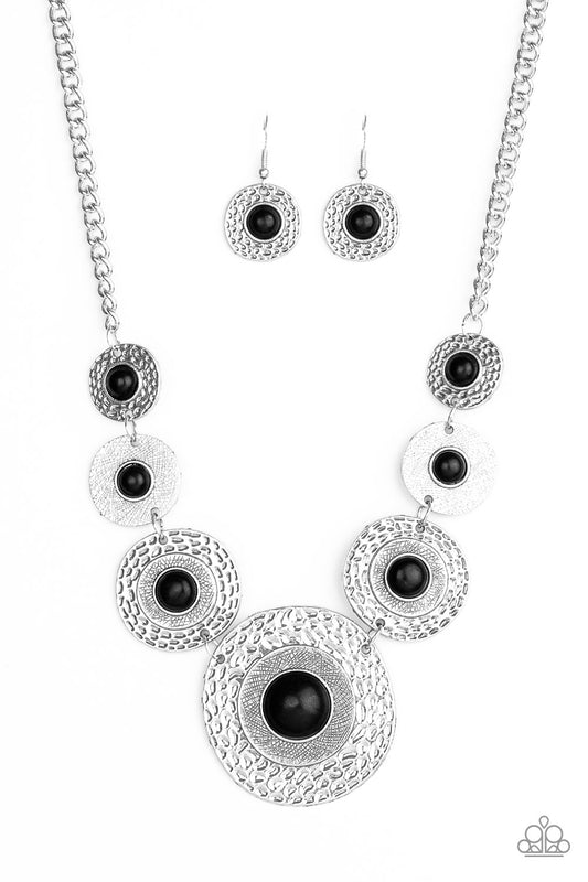 Paparazzi Necklace ~ Tiger Trap - Black Necklace