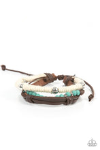 Load image into Gallery viewer, Paparazzi Timber Trail Blue Bracelet. Subscribe &amp; Save. #P9UR-BLXX-210XX. Urban Bracelet
