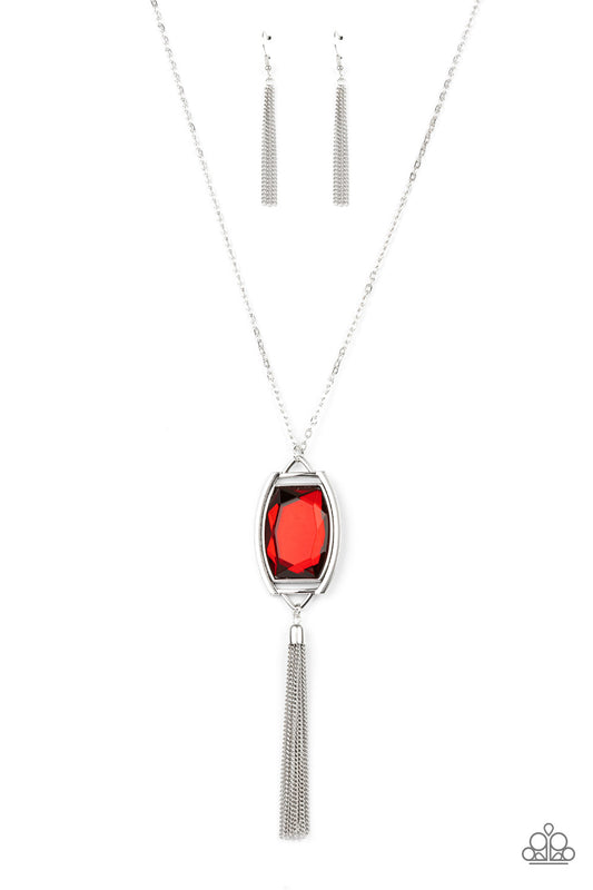 Timeless Talisman - Red Necklace Paparazzi Accessories