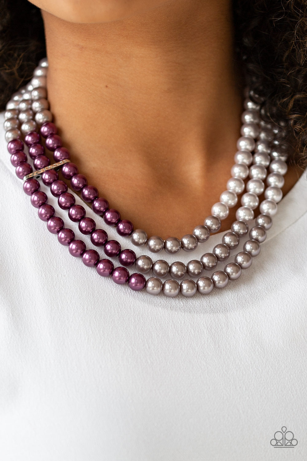 Paparazzi Necklace ~ Times Square Starlet - Purple Pearl Necklace