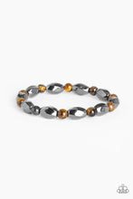 Load image into Gallery viewer, To Each Their Own Brown Bracelet Paparazzi $5 Jewelry, #P9SE-URBN-448XX. Gunmetal Beads bracelet
