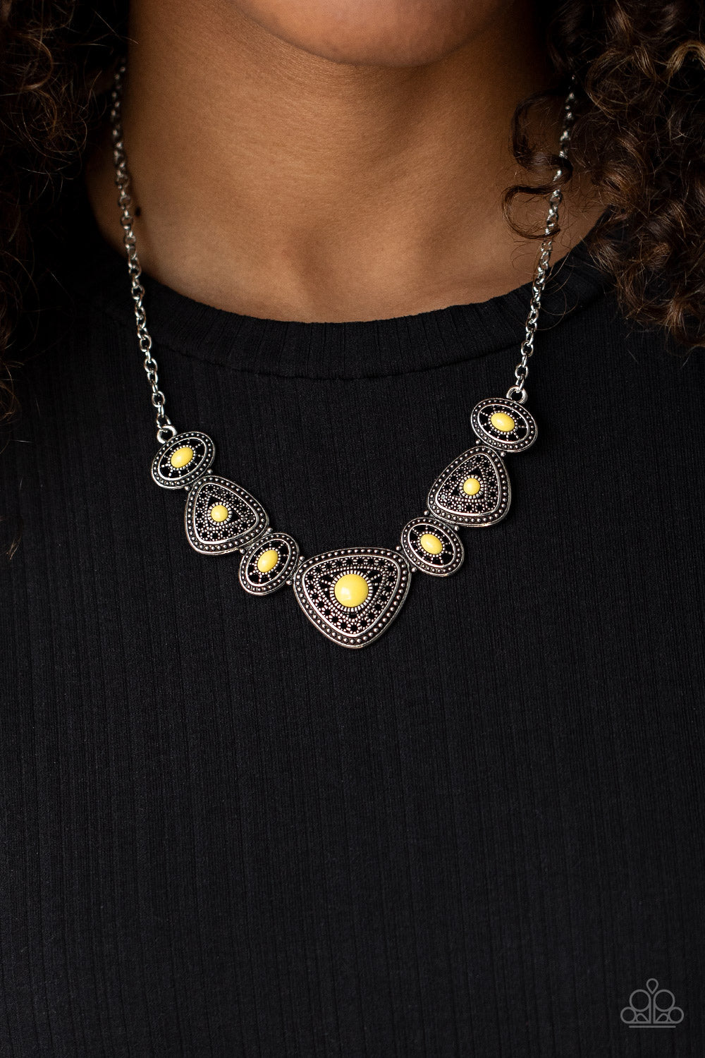 Totally TERRA-torial - Yellow Necklace Paparazzi Accessories