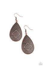 Load image into Gallery viewer, Tribal Takeover - Copper Earring Paparazzi Accessories
