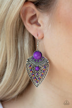 Load image into Gallery viewer, Paparazzi Earring ~ Tribal Territory - Purple
