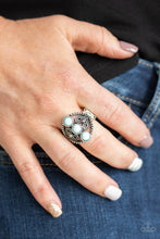 Load image into Gallery viewer, Paparazzi Ring ~ Triple Whammy - Blue Ring
