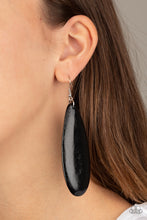 Load image into Gallery viewer, Paparazzi Earring ~ Tropical Ferry - Black Wooden Earring
