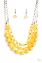 Load image into Gallery viewer, Tropical Hideaway Yellow Necklace Paparazzi Accessories. Subscribe &amp; Save.  #P2WH-YWXX-285IN
