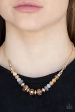 Load image into Gallery viewer, Turn Up The Tea Lights - Gold Iridescent Necklace Paparazzi Accessories. Subscribe &amp; Save.
