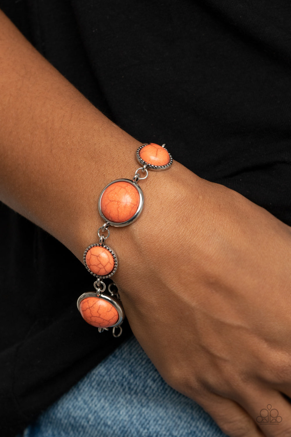 Paparazzi Turn Up The Terra - Orange Bracelet $5 Jewelry. Halloween accessories