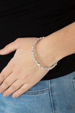 Paparazzi Bracelet ~ Twinkly Trendsetter - Multi Iridescent Bangle Bracelet