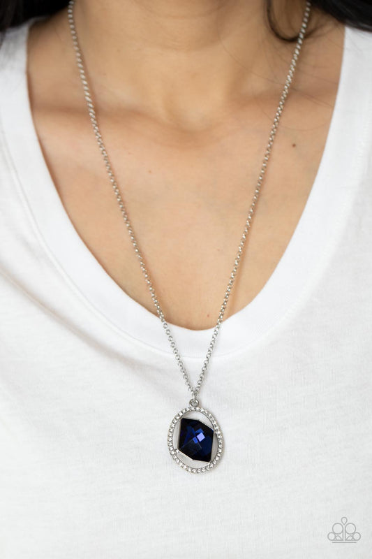 Paparazzi Necklace ~ Undiluted Dazzle - Blue