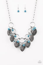 Load image into Gallery viewer, Paparazzi Very Valentine Blue Necklace online at AainaasTreasureBox $5 Jewelry #P2WH-BLXX-352XX
