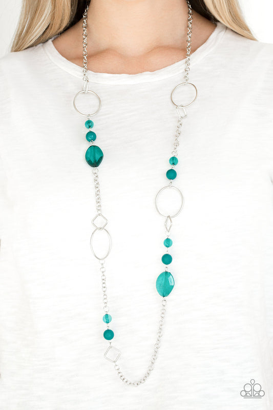 Paparazzi Necklace ~ Very Visionary - Green Quetzal Beads Necklace