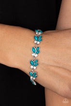Load image into Gallery viewer, Paparazzi Vineyard Variety Blue Bracelet. Subscribe &amp; Save.#P9WH-BLXX-272XX. Dainty Leafy Bracelet
