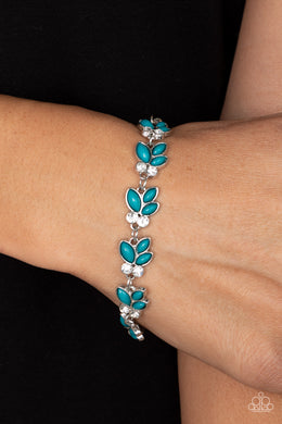 Paparazzi Vineyard Variety Blue Bracelet. Subscribe & Save.#P9WH-BLXX-272XX. Dainty Leafy Bracelet