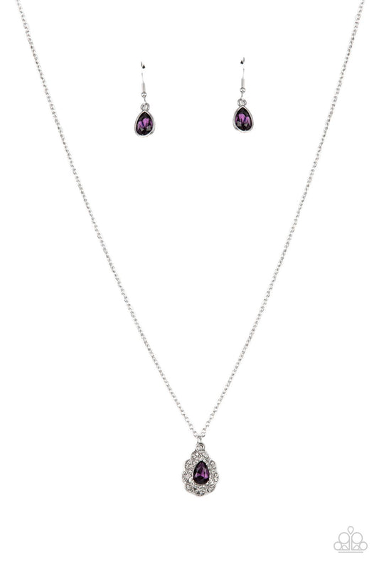 Vintage Validation - Purple Necklace Paparazzi Accessories #P2DA-PRXX-106XX
