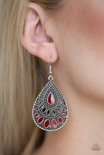 Load image into Gallery viewer, Paparazzi Earring ~ Westside Wildside - Red Earring
