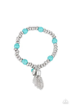 Load image into Gallery viewer, Whimsically Wanderlust - Blue Bracelet Paparazzi Accessories Turquoise Stone Bracelet
