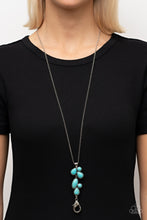 Load image into Gallery viewer, Paparazzi Wild Bunch Flair Blue Lanyard Necklace. Get Free Shipping. #P2LN-BLXX-104XX

