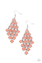 Load image into Gallery viewer, Paparazzi With All DEW Respect Orange Earrings. Subscribe &amp; Save. #P5RE-OGXX-042XX. Burnt Coral Gem
