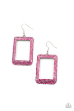 Load image into Gallery viewer, Paparazzi Earrings ~ World FRAME-ous - Pink
