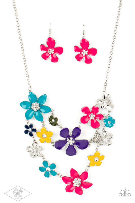 Paparazzi 2013 Zi Necklace Multi. Vintage Zi. Floral Zi Necklace. Subscribe & Save. #P2ST-MTXX-043XX
