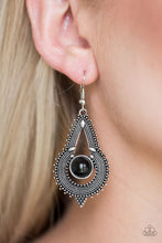 Load image into Gallery viewer, Paparazzi Earring ~ Zoomin Zumba - Black
