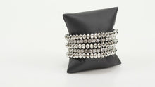 Load and play video in Gallery viewer, Paparazzi Best of LUXE - White Bracelet March 2021 Life Of the Party Bracelet

