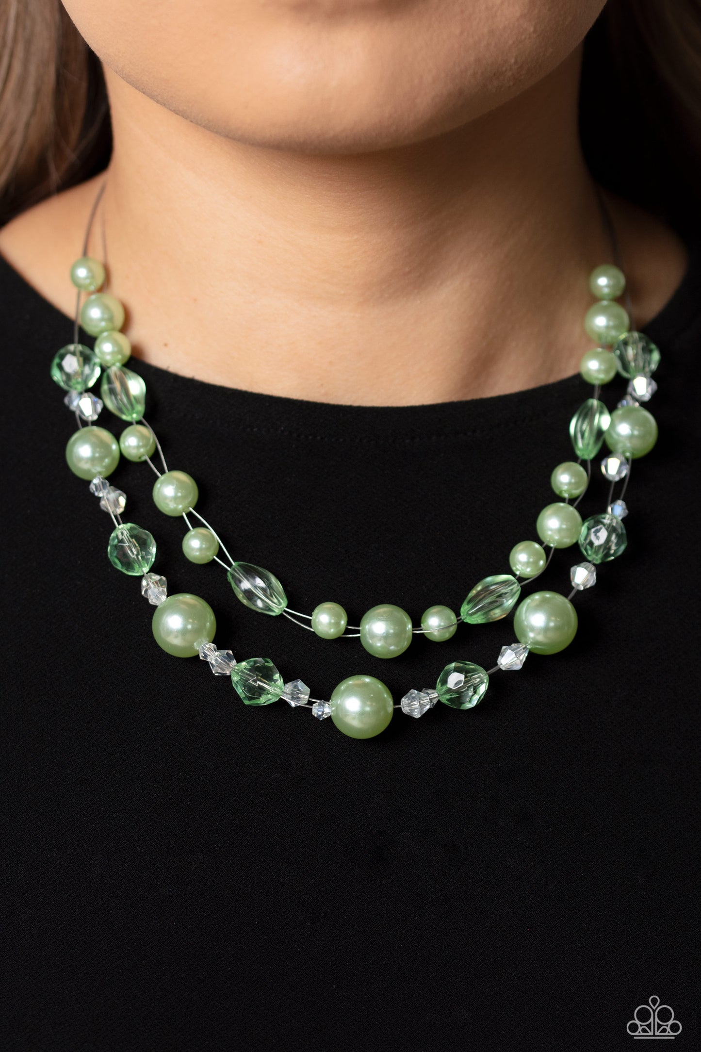 Paparazzi Parisian Pearls Green Necklace. Get Free Shipping. #P2RE-GRXX-276XX. $8 jewelry