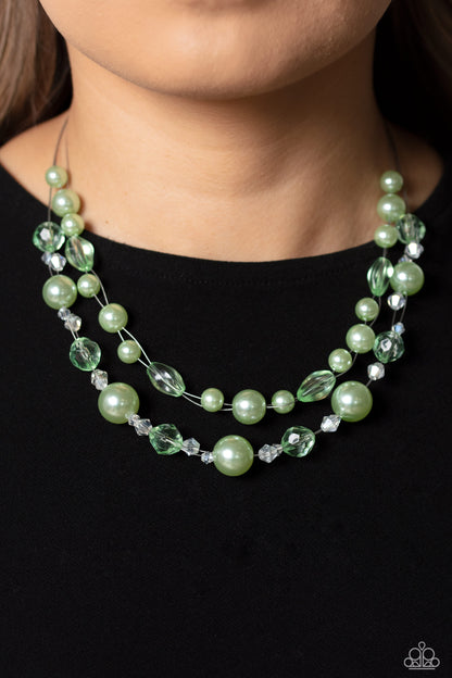 Paparazzi Parisian Pearls Green Necklace. Get Free Shipping. #P2RE-GRXX-276XX. $8 jewelry
