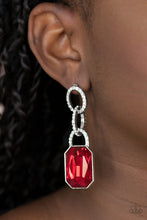 Load image into Gallery viewer, Superstar Status Red Earring Paparazzi Accessories
