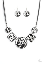 Load image into Gallery viewer, Paparazzi Necklace ~ Here Kitty Kitty - White and Gray Cheetah Print Necklace
