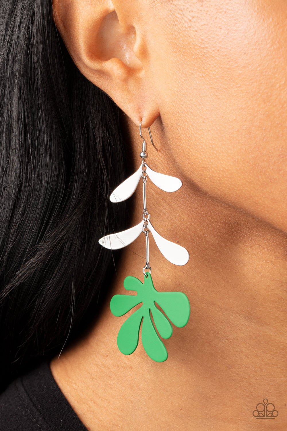 Paparazzi Palm Beach Bonanza - Green Earrings. Subscribe & Save. #P5WH-GRXX-254XX