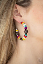Load image into Gallery viewer, Paparazzi Earring Definitely Down-To-Earth - Multi Wooden Hoops Earring. Subscribe &amp; Save!
